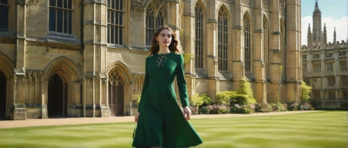 a floor-length dress,green dress,girl in a long dress,greensleeves,slytherin,downton,girl in a long dress from the back,ginny,mogg,knightley,margaery,miniaturist,marchioness,brympton,long dress,oxonian,oxbridge,brasenose,westminster palace,nessarose,Photography,Fashion Photography,Fashion Photography 01