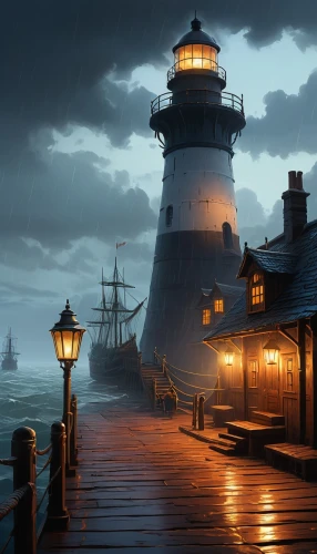 lighthouses,lighthouse,lamplight,light house,gaslight,electric lighthouse,lightkeeper,night scene,evening atmosphere,red lighthouse,harborlights,lightkeepers,lamplighters,phare,gaslights,light station,lightships,waterhouses,full hd wallpaper,light of night,Conceptual Art,Oil color,Oil Color 12