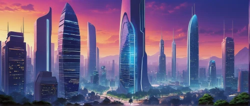 cybercity,coruscant,futuristic landscape,cybertown,megapolis,fantasy city,coruscating,skyscrapers,citadels,city skyline,megacorporation,supertall,cardassia,megacities,city cities,sky city,megacorporations,homeworlds,megalopolis,cityscape,Illustration,American Style,American Style 05