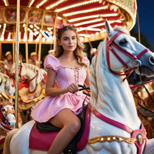carousel,carousel horse,merry go round,carousels,carrousel,carrouges,lily-rose melody depp,little girl in pink dress,armonica,children's ride,prinses,princesse,aliona,elle driver,pink car,girl with a wheel,horseback,cendrillon,princess sofia,wonderland,Photography,General,Commercial