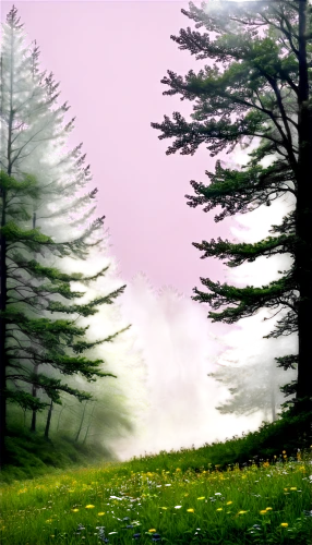 foggy landscape,foggy mountain,foggy forest,fir forest,nature background,morning mist,mountain meadow,landscape background,coniferous forest,mists,meadow and forest,volumetric,forest background,salt meadow landscape,mountain scene,ground fog,alpine meadows,morning fog,spruce forest,alpine meadow,Illustration,American Style,American Style 15