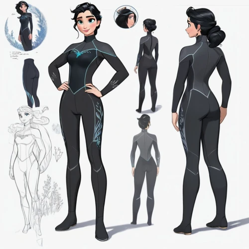 wetsuit,wetsuits,suyin,catsuits,drysuit,blackfire,selina,female swimmer,atala,vector girl,concept art,catsuit,aqualad,tron,anthro,katniss,asami,sprint woman,marinette,xeelee,Unique,Design,Character Design
