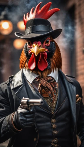 poussaint,bantam,vintage rooster,gamecock,cockerel,coq,scare crow,pollo,lechuck,heister,the chicken,moorcock,fowl,rooster,chicken bird,cluck,phoenix rooster,barbossa,pubg mascot,gamefowl,Photography,General,Cinematic