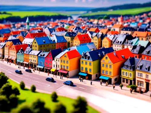 tilt shift,townscapes,bryggman,bryggeri,bryggen,toytown,escher village,hanseatic city,meissen,luneburg,aurora village,microdistrict,lundby,medieval town,lueneburg,insterburg,roskilde,nyborg,bastad,townscape,Unique,3D,Panoramic