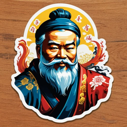 confucian,confucianist,confucius,laozi,confucianism,confucians,shennong,guangyao,daoist,rongfeng,bodhidharma,jincai,khenin,mengzi,zhaolin,yi sun sin,wuhuan,xiaojian,yunhuan,taoist,Unique,Design,Sticker