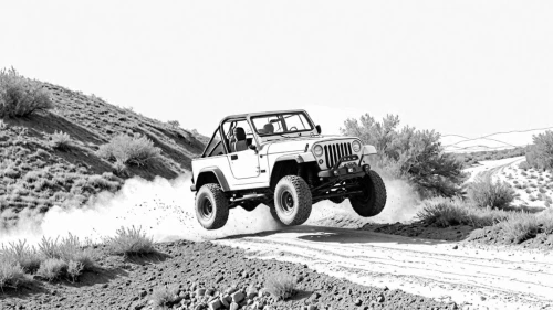 off-road outlaw,jeep gladiator rubicon,desert run,gasser,bfgoodrich,willys jeep,off road,willys jeep mb,four wheel,overland,offroad,off-road car,jeepster,willys,jeep rubicon,four wheel drive,jeep,off road vehicle,off-road vehicle,hillclimbing,Design Sketch,Design Sketch,Detailed Outline
