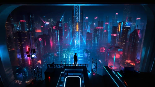 bladerunner,metropolis,cybercity,cyberpunk,cyberworld,futuristic landscape,cyberscene,fantasy city,coruscant,polara,vertigo,cyberview,skywalks,cityscape,skywalking,neuromancer,sci - fi,cybertown,replicants,sci fiction illustration