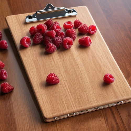 chopping board,cuttingboard,red raspberries,quark raspberries,raspberries,clipboard,kitchen scale,raspberry,berry fruit,gransberry,cranberries,wooden board,rasberry,clipboards,clip board,baking sheet,lingonberries,lingonberry,red berry,red fruits,Photography,General,Realistic