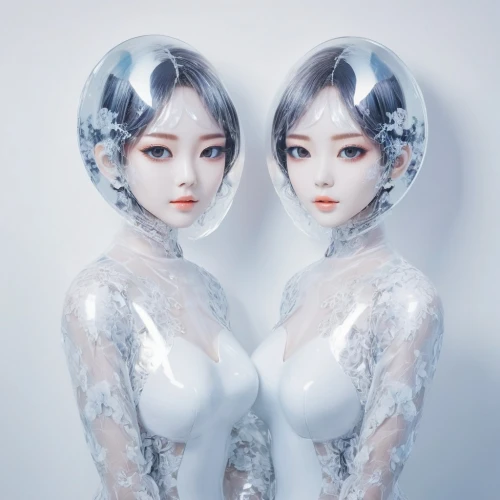 porcelain dolls,doll looking in mirror,cyberangels,ladytron,yulan,humanoids,geishas,mannequins,fembots,automatons,milkmaids,bjd,chorene,supertwins,spica,goddesses,priestesses,zuoyun,angels,mirror image,Photography,Artistic Photography,Artistic Photography 07