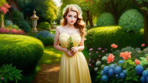 girl in the garden,girl in flowers,yellow rose background,margairaz,yellow garden,fantasy picture,fairy tale character,margaery,spring background,eilonwy,springtime background,world digital painting,girl picking flowers,aerith,flower background,rapunzel,flower garden,evanna,beautiful girl with flowers,galadriel