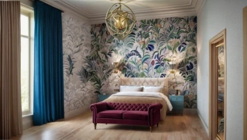 gournay,fromental,chambre,casa fuster hotel,wallcovering,ornate room,wallcoverings,danish room,great room,showhouse,wallpapering,interior decoration,bedchamber,victorian room,wall decoration,guest room,interior decor,enfilade,jugendstil,claridge