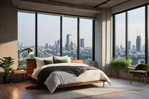 bedroom window,modern room,sky apartment,penthouses,modern decor,loft,window view,bedroom,great room,sleeping room,contemporary decor,lofts,morning light,roominess,high rise,bedrooms,big window,condo,beautiful morning view,window frames,Art,Artistic Painting,Artistic Painting 47