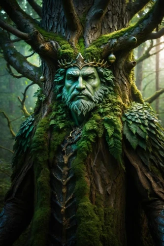 cernunnos,greenman,treebeard,druidic,forest man,fangorn,druidism,radagast,tree man,archdruid,forest dragon,mirkwood,ent,treepeople,forest king lion,druidry,cailleach,ents,tree crown,druid