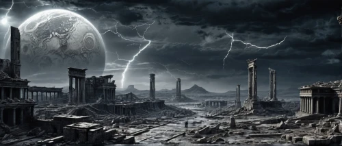 primordia,osgiliath,post-apocalyptic landscape,destroyed city,apocalyptic,pandorica,tirith,imperialis,nekron,apocalyptically,irminsul,willink,orthanc,apocalypticism,doomsday,morgul,undercity,gatherum,isengard,barsoom,Conceptual Art,Fantasy,Fantasy 33