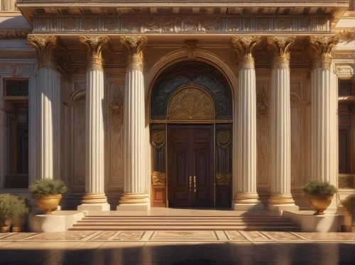 neoclassical,celsus library,sapienza,neoclassic,doorkeepers,zappeion,egyptian temple,neoclassicism,greek temple,house entrance,entrances,neoclassicist,sursock,marble palace,palladian,persian architecture,amanresorts,ctesiphon,palladianism,theed,Conceptual Art,Sci-Fi,Sci-Fi 23