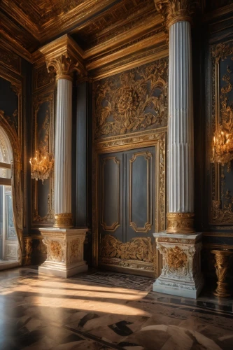 enfilade,royal interior,ornate room,versailles,baroque,europe palace,marble palace,interior decor,rococo,foyer,ritzau,empty interior,entrance hall,danish room,neoclassical,fontainebleau,ornate,hermitage,hallway,palaces,Photography,General,Fantasy