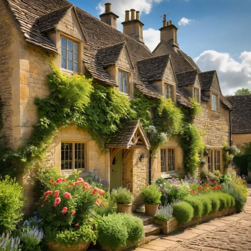 cotswolds,cotswold,bibury,burford,cottages,country cottage,bourton,cottage garden,oxfordshire,stone houses,angleterre,country house,inglaterra,helmsley,dumbleton,country estate,beautiful buildings,tetbury,englishness,wiltshire,Art,Classical Oil Painting,Classical Oil Painting 13
