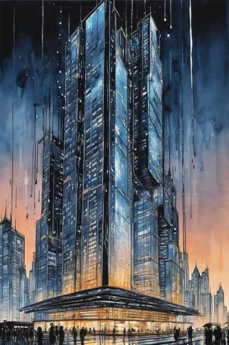 arcology,cybercity,the skyscraper,metropolis,skyscraper,sedensky,skyscrapers,futuristic architecture,coruscant,dystopian,unbuilt,schuitema,schuiten,skycraper,supertall,skyscraping,sky city,cyberport,skylstad,megalopolis,Illustration,Black and White,Black and White 34
