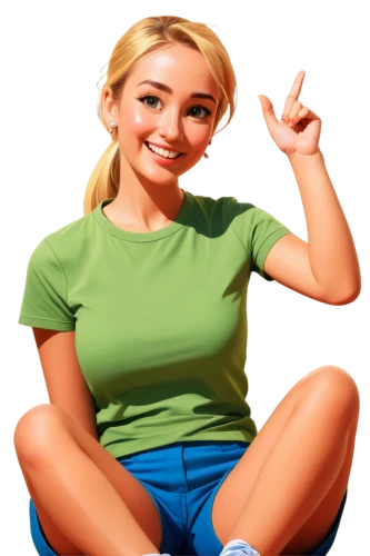 girl with speech bubble,girl in t-shirt,girl sitting,pointing woman,woman pointing,giantess,digital painting,portrait background,woman sitting,shadman,sports girl,world digital painting,blonde woman,marzia,hand digital painting,elyse,michalka,fionna,woman eating apple,poise,Conceptual Art,Daily,Daily 08