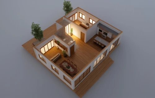 miniature house,isometric,3d rendering,an apartment,small house,wooden mockup,cubic house,sky apartment,model house,voxel,wooden house,3d render,apartment house,wooden windows,apartment,two story house,3d model,shared apartment,inverted cottage,3d mockup,Photography,General,Realistic