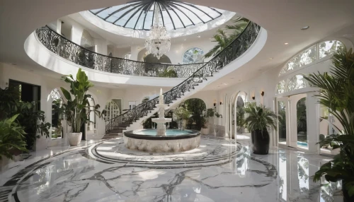 marble palace,luxury home interior,luxury property,mansion,luxury bathroom,luxury home,conservatory,palm house,water stairs,circular staircase,spiral staircase,dreamhouse,beautiful home,staircase,luxury hotel,atriums,cochere,interior design,poshest,outside staircase,Illustration,Black and White,Black and White 11