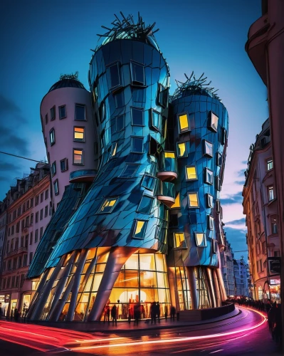morphosis,hotel w barcelona,gehry,crooked house,futuristic architecture,hotel barcelona city and coast,casa fuster hotel,libeskind,elbphilharmonie,glass building,grand hotel europe,andaz,cubic house,gaudi,bjarke,guggenheim museum,french building,mvrdv,futuristic art museum,modern architecture,Illustration,Paper based,Paper Based 14