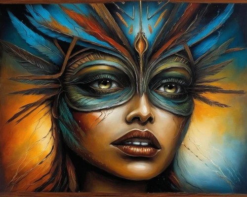 bodypainting,body painting,adnate,viveros,bodypaint,neon body painting,fantasy art,headress,fantasy portrait,headdress,airbrush,kerrii,oil painting on canvas,feather headdress,witchblade,tiger lily,mystique,kerrigan,glass painting,musidora,Illustration,Realistic Fantasy,Realistic Fantasy 34