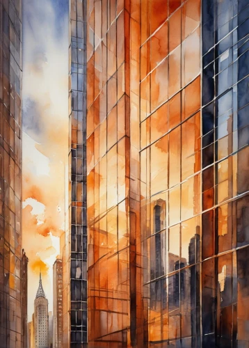glass facades,city scape,glass building,glass facade,skyscrapers,cityscape,cityscapes,urban landscape,shard of glass,world digital painting,buildings,urban towers,city buildings,windowpanes,glass blocks,multiple exposure,glass wall,glass panes,tall buildings,high rises,Illustration,Paper based,Paper Based 24