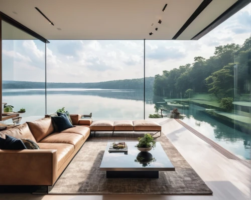 house by the water,lake view,luxury home interior,glass wall,amanresorts,interior modern design,luxury property,modern living room,waterview,house with lake,beautiful home,lago grey,river view,contemporary decor,penthouses,snohetta,modern decor,livingroom,minotti,living room,Conceptual Art,Fantasy,Fantasy 19