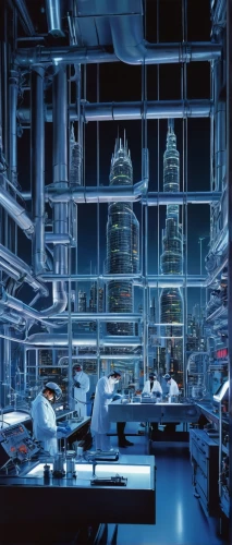 chemical laboratory,manufactory,oscorp,laboratory,thyssenkrupp,laboratories,laboratory information,radiopharmaceutical,laboratorium,mainframes,manufacturera,sedensky,alchemax,spacelab,lab,industrialized,megacorporations,manufacture,computer room,industrie,Art,Artistic Painting,Artistic Painting 33