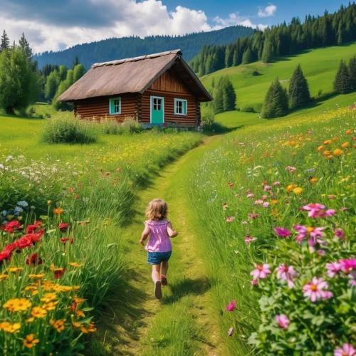 little girl running,meadow landscape,home landscape,children's background,girl and boy outdoor,little girl in wind,little girl in pink dress,landscape background,walking in a spring,nature background,girl picking flowers,little girls walking,meadow and forest,flower meadow,countryside,summer meadow,little house,springtime background,background view nature,spring meadow,Photography,General,Realistic