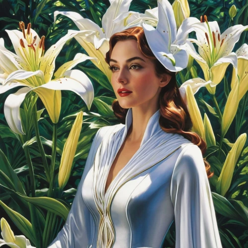 lilly of the valley,tretchikoff,lilies of the valley,cape jasmine,lily of the field,gardenias,magnolia,lily of the nile,hildebrandt,easter lilies,magnolias,lily of the valley,white magnolia,gardenia,a beautiful jasmine,gene tierney,daffodils,tulip white,magnolia blossom,white lily,Conceptual Art,Fantasy,Fantasy 20