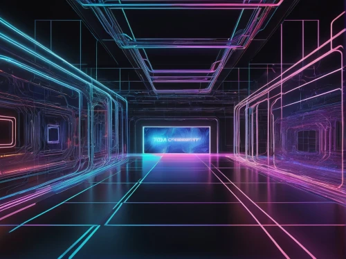 tron,cyberspace,3d background,cyberscene,spaceship interior,hyperspace,light space,ufo interior,mainframes,cyberia,lightwave,cyberview,cinema 4d,light track,frameshift,rez,passage,mobile video game vector background,tunneling,wavevector,Illustration,Realistic Fantasy,Realistic Fantasy 05