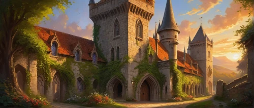 cathedral,monastery,karakas,gothic church,riftwar,medieval town,church towers,citadels,seregil,church painting,adelaar,kinkade,nargothrond,fairy tale castle,arenanet,rivendell,marycrest,medieval street,fantasy landscape,lyonshall,Conceptual Art,Oil color,Oil Color 22