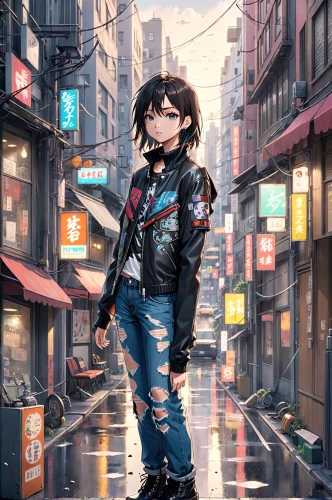 shibuya,sidestreet,alleyway,city ​​portrait,cityzen,kiyoko,tokyo city,alley,akiba,rainy,shinjuku,street,cloudstreet,tokyo,urban,street shot,street life,jacket,akira,harajuku,Anime,Anime,Realistic