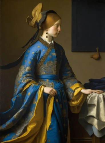 vermeer,mauritshuis,girl with cloth,parmigianino,gentileschi,girl in cloth,anguissola,liotard,batoni,caravelli,guarini,garment,girl with a dolphin,the annunciation,annunciation,rembrandts,girl with a pearl earring,nergaard,cammaert,velazquez,Art,Classical Oil Painting,Classical Oil Painting 07