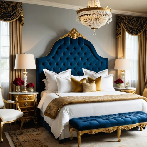 ornate room,bedchamber,opulently,blue room,opulent,lanesborough,claridge,sumptuous,headboards,headboard,opulence,bedspreads,four poster,poshest,great room,chambre,luxurious,bedspread,guest room,blue pillow,Photography,General,Realistic