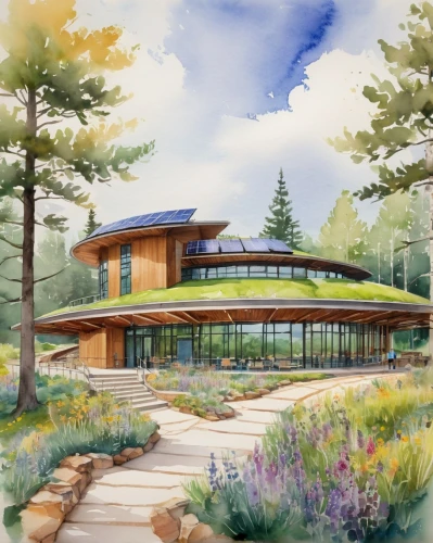 earthship,ecovillages,forest house,renderings,ecovillage,house in the forest,cohousing,weyerhaeuser,mid century house,treehouses,modern house,timber house,ecoterra,bohlin,grass roof,dunes house,landscaped,smart house,sketchup,log home,Illustration,Paper based,Paper Based 25