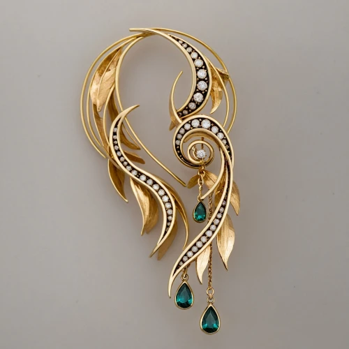 art deco ornament,enamelled,mouawad,feather jewelry,earring,art deco woman,brooch,anting,paraiba,simorgh,guimard,gold jewelry,jewelry manufacturing,chaumet,diadem,art deco,goldsmithing,princess' earring,constellation swan,schiaparelli,Photography,General,Realistic