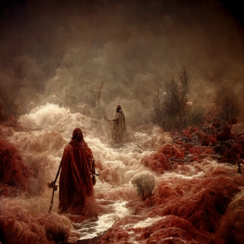 red sea,roadburn,valley of death,maelstrom,flooded pathway,the sea of red,holy river,the valley of death,martyrium,the man in the water,marooned,flood,apocalyptically,isildur,nature's wrath,charybdis,ferryman,floodwaters,lake of fire,hastur