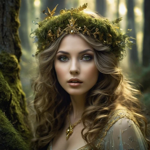 faery,faerie,dryad,margaery,seelie,fairy queen,dryads,celtic woman,margairaz,fairie,the enchantress,faires,jessamine,galadriel,celtic queen,behenna,circlet,tuatha,enchantress,fairest,Illustration,Realistic Fantasy,Realistic Fantasy 10