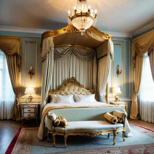 bedchamber,ornate room,venice italy gritti palace,chambre,ritzau,four poster,victorian room,chevalerie,ducale,great room,rococo,grand hotel europe,merteuil,meurice,bagatelle,lanesborough,opulently,matignon,baglione,crillon,Photography,General,Realistic
