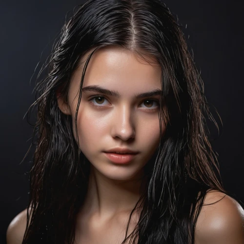 young woman,natural cosmetic,wet girl,beautiful young woman,female model,zhuravleva,zhenya,girl portrait,wet,greczyn,indian girl,girl on a white background,indian,pretty young woman,anastasiadis,ksenia,medvedeva,young girl,simona,portrait of a girl,Conceptual Art,Daily,Daily 07