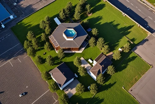 overhead view,drone image,aerial shot,overhead shot,bird's-eye view,view from above,aerial view umbrella,aerial view,round house,top view,aerial photograph,aerial landscape,from above,housing estate,bird's eye view,drone shot,birdview,drone photo,drone view,house roofs,Photography,General,Realistic