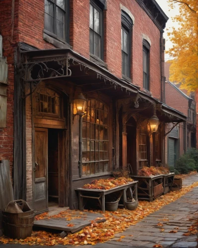 old houses,row houses,storybrooke,wooden houses,fall landscape,old linden alley,haddonfield,old victorian,winchester,autumn scenery,old colonial house,townscapes,autumn idyll,new england,alehouses,brownstones,rowhouses,autumn morning,shepherdstown,old buildings,Photography,Black and white photography,Black and White Photography 10