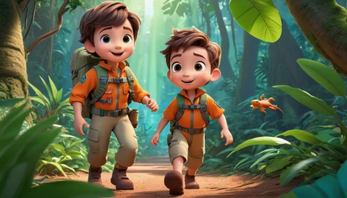 lilo,cartoon forest,explorers,dnp,scouts,children's background,forest workers,giacchino,madagascans,boy scouts,broomes,celastraceae,pelicula,cartoon video game background,jumanji,logans,hermanos,piperaceae,scouters,animados,Unique,3D,3D Character