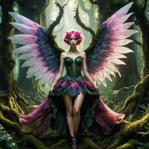 faerie,faery,fae,fairy queen,evil fairy,fairy peacock,fairy,fairie,rosa 'the fairy,seelie,flower fairy,garden fairy,fairy forest,little girl fairy,rosa ' the fairy,fantasy art,fairy world,cyanea,harpy,aurora butterfly,Illustration,Realistic Fantasy,Realistic Fantasy 29