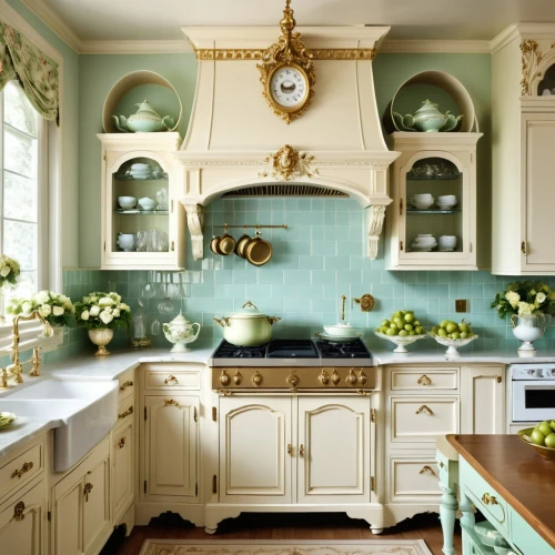 vintage kitchen,victorian kitchen,tile kitchen,kitchen design,kitchens,kitchen interior,kitchen,countertops,kitchen counter,big kitchen,cocina,cabinets,countertop,the kitchen,sideboards,kitchen stove,dark cabinets,cabinetry,decoratifs,kitchenware,Photography,General,Realistic
