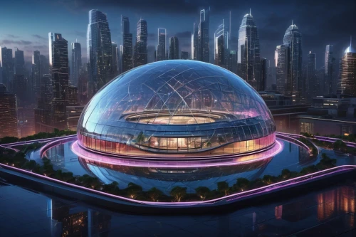 futuristic architecture,arcology,futuristic art museum,cyberport,futuristic landscape,cybercity,musical dome,planetarium,odomes,planetariums,technosphere,europacorp,primosphere,lotusphere,megacorporation,domes,cybertown,coruscant,futuregen,dubay,Photography,Documentary Photography,Documentary Photography 11