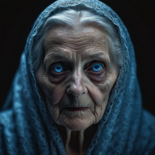 old woman,elderly lady,grandmother,elderly person,matriarch,pensioner,old age,grandmama,older person,ageing,abuela,sidious,grandma,old person,grandmom,wizened,vieja,crone,dark portrait,nonna,Photography,General,Cinematic